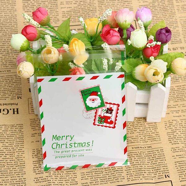 100pcs/pack christmas santa claus cookie packaging plastic bags 9 styles self-adhesive merry christmas candy bags
100pcs/pack christmas santa claus cookie packaging plastic bags 9 styles self-adhesive merry christmas candy bags