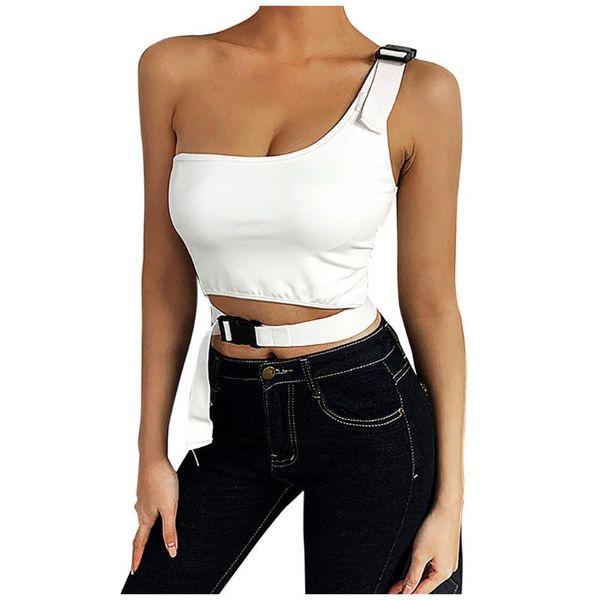 women fashion o-neck solid sleeveless short slim t-shirt tank women 2020 summer, White
women fashion o-neck solid sleeveless short slim t-shirt tank women 2020 summer, White