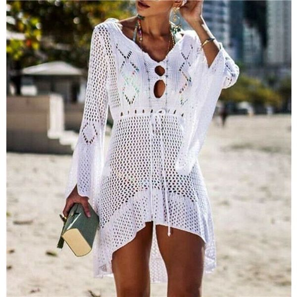 hirigin swimwear cover women' white tunic clothes beachwear backless swimwear bathing suit crochet bikini swim swimming, Blue;gray
hirigin swimwear cover women' white tunic clothes beachwear backless swimwear bathing suit crochet bikini swim swimming, Blue;gray