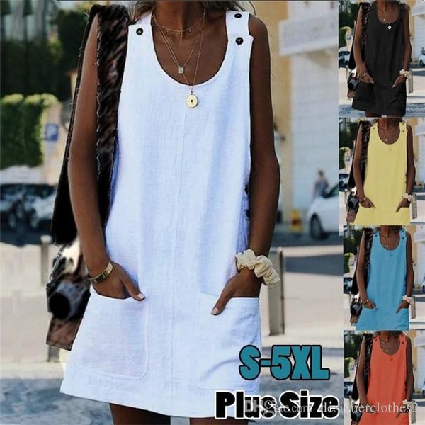 5xl women button scoop neck dresses colorful sleeveless loose dress summer women plus size dresses, Black;gray
5xl women button scoop neck dresses colorful sleeveless loose dress summer women plus size dresses, Black;gray