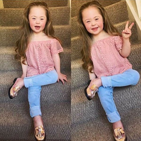 pudcoco fashion toddler kids girls newborn clothes off shoulder lace long denim pants jeans outfits casual clothes set 0-4t, White
pudcoco fashion toddler kids girls newborn clothes off shoulder lace long denim pants jeans outfits casual clothes set 0-4t, White