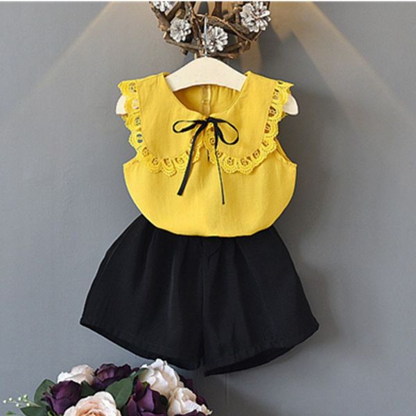 new 2020 girls clothing summer korean suit chiffon lapel plus shorts two piece baby girls clothing children costume set, Red;yellow
new 2020 girls clothing summer korean suit chiffon lapel plus shorts two piece baby girls clothing children costume set, Red;yellow
