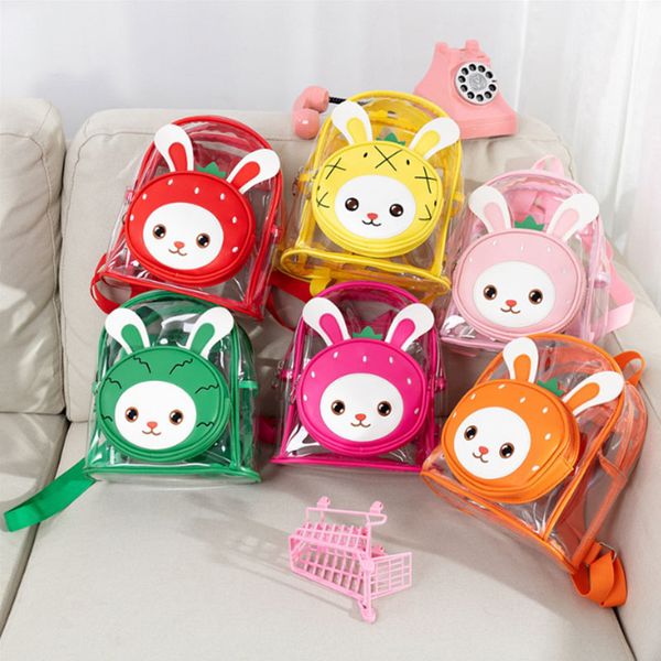 new multifunctional cartoon cute kindergarten transparent waterproof shoulder pvc jelly small backpack in summer
new multifunctional cartoon cute kindergarten transparent waterproof shoulder pvc jelly small backpack in summer