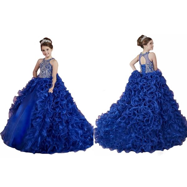 2019 royal blue girls pageant dresses organza ruffled crystal beads princess ball gowns kids party for wedding flower girl dresses, White;red
2019 royal blue girls pageant dresses organza ruffled crystal beads princess ball gowns kids party for wedding flower girl dresses, White;red