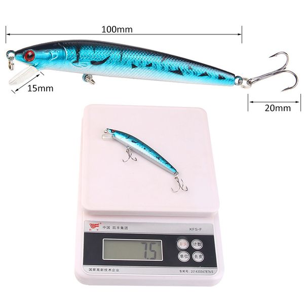 7.5g 10cm fish bait fishing tackles 10 color lumino hard bait 100mm long tail plastic fake swimbaits simulation bionic fishing lures
7.5g 10cm fish bait fishing tackles 10 color lumino hard bait 100mm long tail plastic fake swimbaits simulation bionic fishing lures