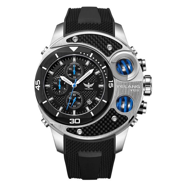 men sport watch,mens tritium watches yelang chronograph big quartz wristwatch waterproof t100 luminous reloj, Slivery;brown 
men sport watch,mens tritium watches yelang chronograph big quartz wristwatch waterproof t100 luminous reloj, Slivery;brown