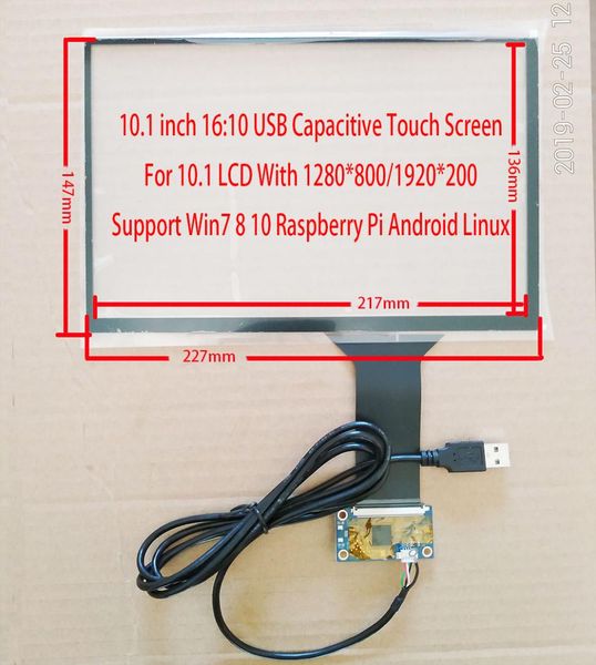 10.1 inch usb capacitive touch screen ili2511 10fingers support raspberry pi win7 8 10 android linux 227*147mm car
10.1 inch usb capacitive touch screen ili2511 10fingers support raspberry pi win7 8 10 android linux 227*147mm car