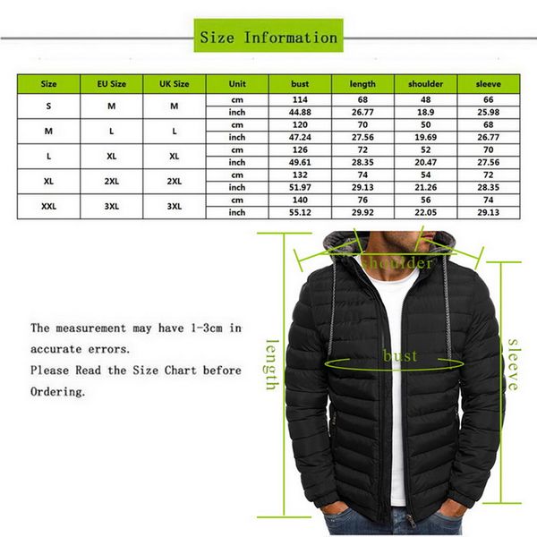 lightweight warm men's jackets parka winter jacket men hooded coat zipper trench cotton hoody parkas male 2019 clothing, Black
lightweight warm men's jackets parka winter jacket men hooded coat zipper trench cotton hoody parkas male 2019 clothing, Black