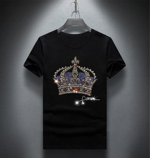 wholesale men luxury drilling tshirt fashion t-shirts men funny t shirts and tees 02, White;black
wholesale men luxury drilling tshirt fashion t-shirts men funny t shirts and tees 02, White;black