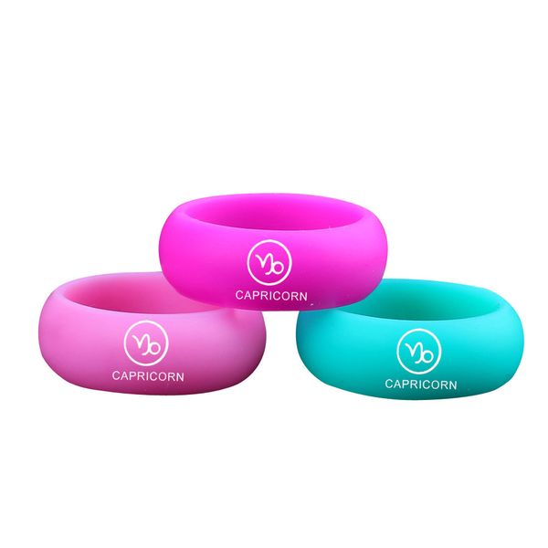 custom logo capricorn silicone rings hypoallergenic flexible sports rubber finger rings wedding band womens fashion, Slivery;golden
custom logo capricorn silicone rings hypoallergenic flexible sports rubber finger rings wedding band womens fashion, Slivery;golden