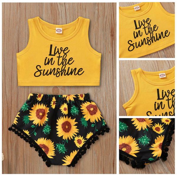 newborn infant toddler cute baby girls letter print vest yellow sleeveless crop +sunflower ruffles shorts boho outfit set, White
newborn infant toddler cute baby girls letter print vest yellow sleeveless crop +sunflower ruffles shorts boho outfit set, White