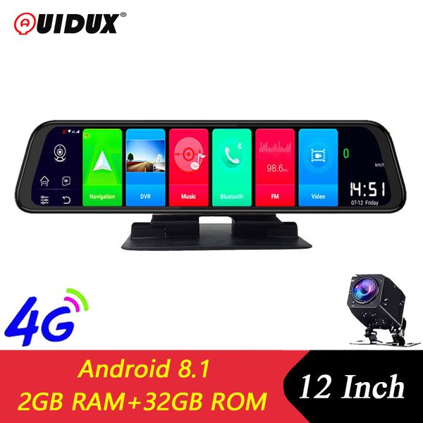 quidux 12" ips 4g adas car dashboard camera android 8.1 gps navigation car dvr 2g 32g rom fhd 1080p dual lens video recorder
quidux 12" ips 4g adas car dashboard camera android 8.1 gps navigation car dvr 2g 32g rom fhd 1080p dual lens video recorder