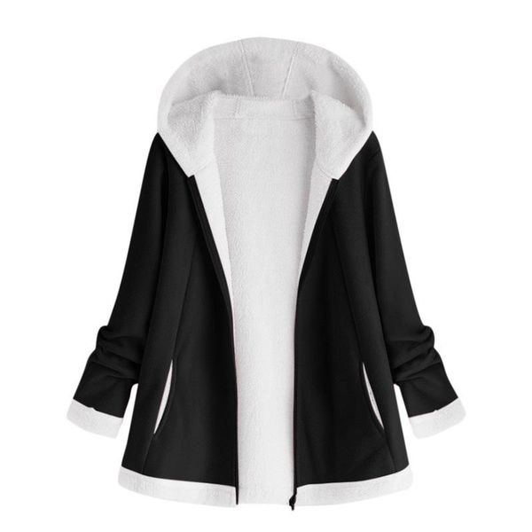 female jacket plush coat women's fashion winter pocket zipper long sleeve plush hoodie coat warm jackets woman plus size, Black;brown
female jacket plush coat women's fashion winter pocket zipper long sleeve plush hoodie coat warm jackets woman plus size, Black;brown