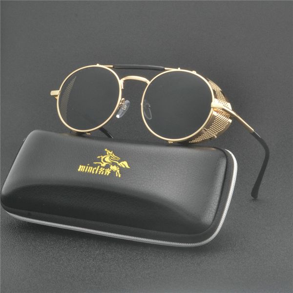round sunglasses women brand designer metal frame punk fashion women vintage sun glasses men black sunglasses uv400 fml, White;black
round sunglasses women brand designer metal frame punk fashion women vintage sun glasses men black sunglasses uv400 fml, White;black