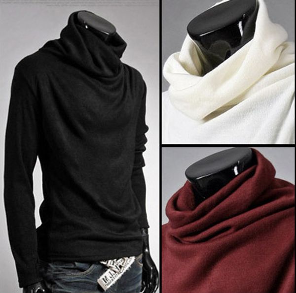 first korean wave autumn selling men's wear heap collar men base shirt high collar base sweater t150, White;black
first korean wave autumn selling men's wear heap collar men base shirt high collar base sweater t150, White;black