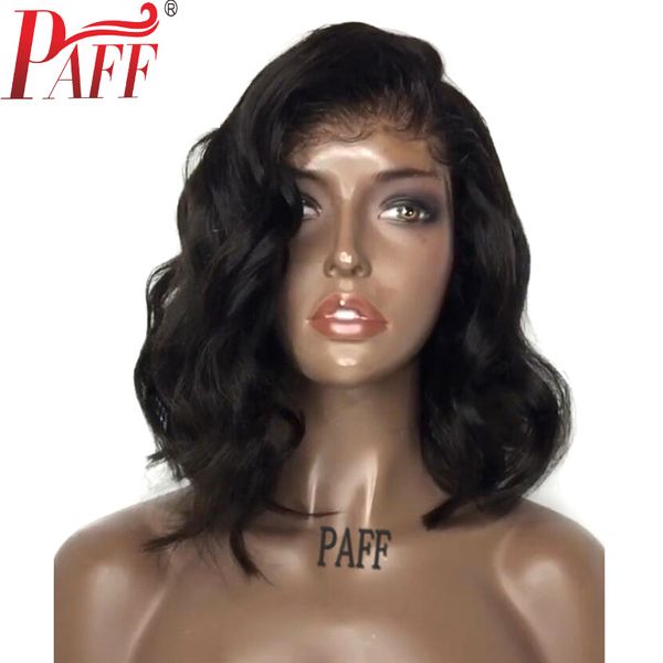 paff short bob lace front human hair wig body wave glueless peruvian remy hair wig with baby hair bleached knots, Black;brown
paff short bob lace front human hair wig body wave glueless peruvian remy hair wig with baby hair bleached knots, Black;brown