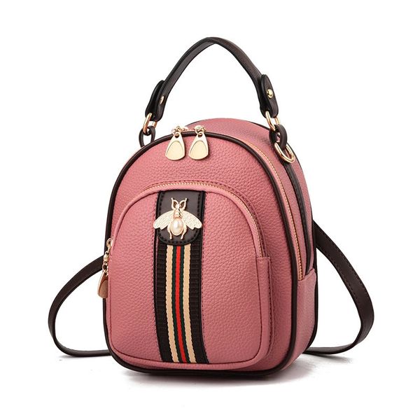2019 new girl's bag small bee ribbon hit color small round bag student backpack pure women summer bag lovely girl backpack j190627
2019 new girl's bag small bee ribbon hit color small round bag student backpack pure women summer bag lovely girl backpack j190627