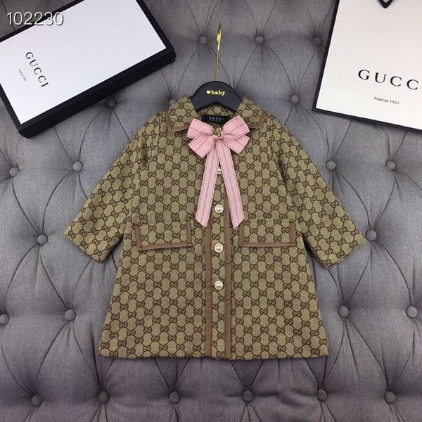 Girl fa hion bow tench coat autumn winter kid printed long leeve outwear children retail clothe, Camo
Girl fa hion bow tench coat autumn winter kid printed long leeve outwear children retail clothe, Camo
