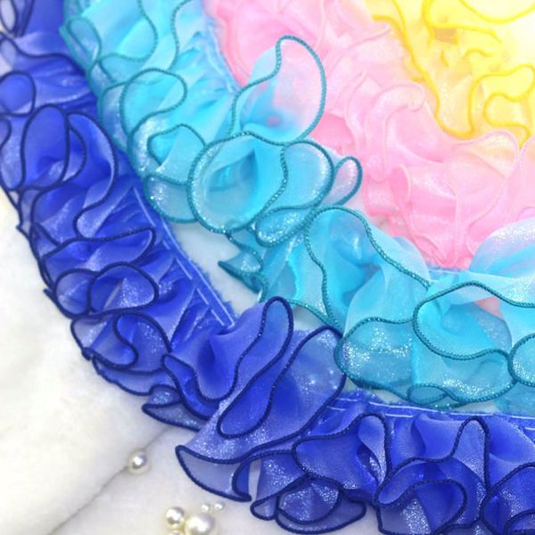 3 yard / lot 10 color pleated lace trim lace fabric skirt accessories headwear snow yarn ruffles, Pink;blue
3 yard / lot 10 color pleated lace trim lace fabric skirt accessories headwear snow yarn ruffles, Pink;blue