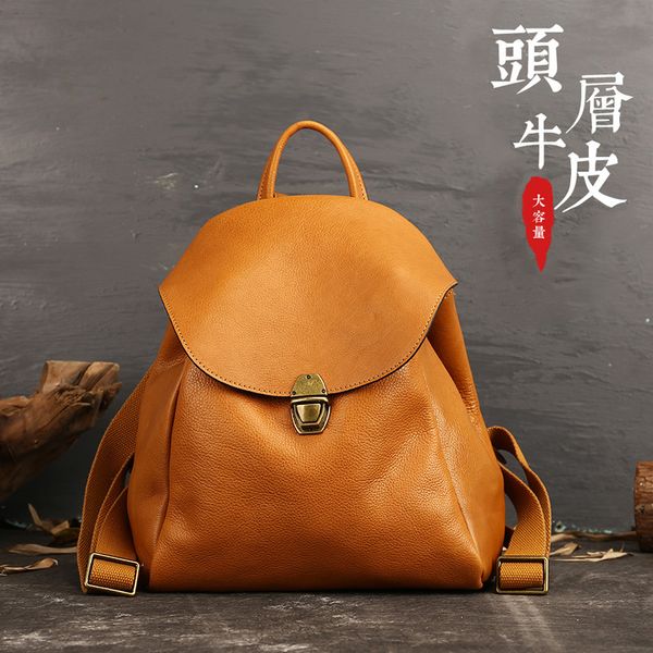retro women backpack 2020 new genuine leather leisure shoulder bag women small travel backpack
retro women backpack 2020 new genuine leather leisure shoulder bag women small travel backpack