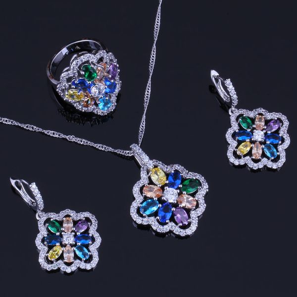 flower multigem multicolor yellow cubic zirconia 925 sterling silver jewelry sets for women earrings pendant chain ring v0289
flower multigem multicolor yellow cubic zirconia 925 sterling silver jewelry sets for women earrings pendant chain ring v0289