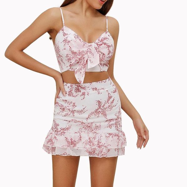women printing suit sleeveless camis zipper bow crop mini skirt dress 2 pieces set holiday sweet holiday beach garden pink, White
women printing suit sleeveless camis zipper bow crop mini skirt dress 2 pieces set holiday sweet holiday beach garden pink, White
