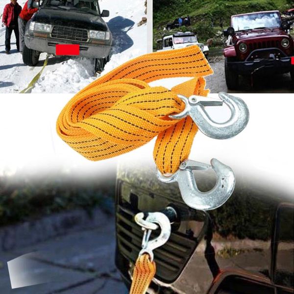 3 tons road truck towing rope with hooks practical durable reduce vibration fluorescent car high strength emergency accessories
3 tons road truck towing rope with hooks practical durable reduce vibration fluorescent car high strength emergency accessories