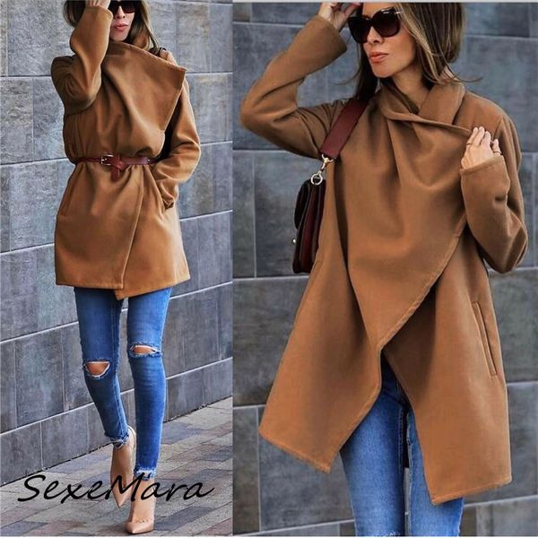 2019 new style woolen coat women vintage coat korean fashion long coats for winter for women, Black
2019 new style woolen coat women vintage coat korean fashion long coats for winter for women, Black