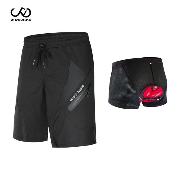 wosawe men's cycling shorts loose fit bike mtb mountain shorts outdoor sports breathable bicycle short with cycling paddeds, Black
wosawe men's cycling shorts loose fit bike mtb mountain shorts outdoor sports breathable bicycle short with cycling paddeds, Black