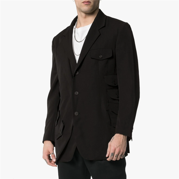 s-6xl2020 europe and america men loose suit joker autumn and winter holiday two suits for young people multi-pocket jacket, White;black
s-6xl2020 europe and america men loose suit joker autumn and winter holiday two suits for young people multi-pocket jacket, White;black
