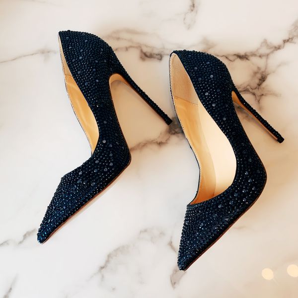 fashion women pumps navy blue rhinestone crystal point toe high heels sandals shoes boots bride wedding pumps 120mm 100mm 8cm, Black
fashion women pumps navy blue rhinestone crystal point toe high heels sandals shoes boots bride wedding pumps 120mm 100mm 8cm, Black