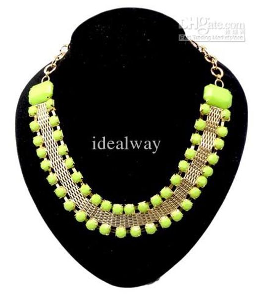 смола камень gem choker красивого bib ожерелье новых европейский стиль золотые тона металл 4 цвета смешивание, Golden;silver
смола камень gem choker красивого bib ожерелье новых европейский стиль золотые тона металл 4 цвета смешивание, Golden;silver