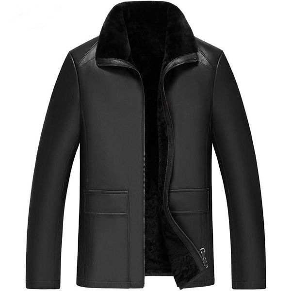 winter sheepskin leather jackets mens shearling natural fur coats thicken warm outerwear overcoat plus size m l xxl 3xl 4xl 5xl, Black
winter sheepskin leather jackets mens shearling natural fur coats thicken warm outerwear overcoat plus size m l xxl 3xl 4xl 5xl, Black