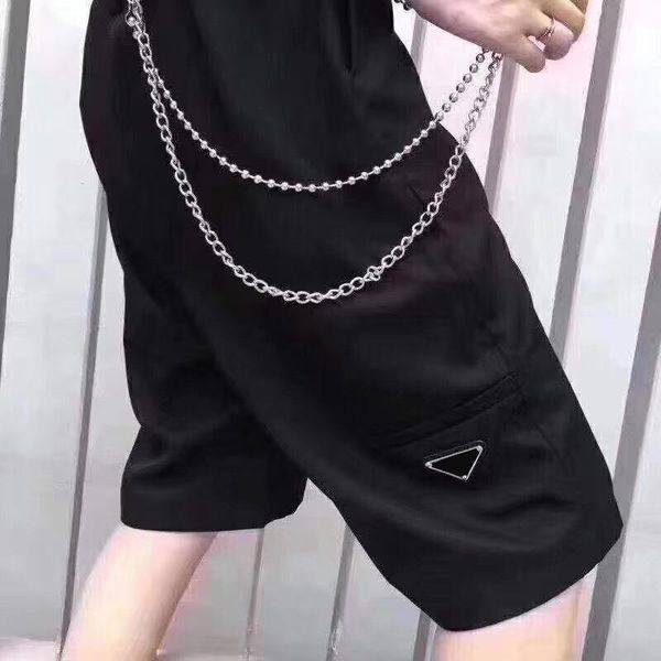 fashion summer europe italy triangle metal logo shorts women men high street nylon middle pants beach shorts, White;black
fashion summer europe italy triangle metal logo shorts women men high street nylon middle pants beach shorts, White;black