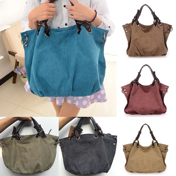 women fashion canvas handbags retro large capacity female shoulder bags stylish casual crossbody bags classic solid totes
women fashion canvas handbags retro large capacity female shoulder bags stylish casual crossbody bags classic solid totes