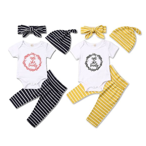 baby girls summer clothing newborn toddler kids baby boy girl clothes short sleeve letter romper striped pants outfits set, White
baby girls summer clothing newborn toddler kids baby boy girl clothes short sleeve letter romper striped pants outfits set, White