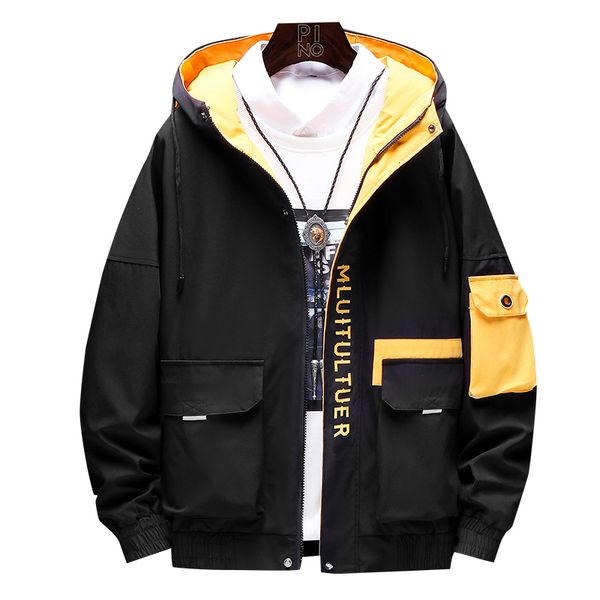 spring and autumn jacket men 2020 streetwear hoodie designer male korean coat fashion wild handsome personality clothes, Black;brown
spring and autumn jacket men 2020 streetwear hoodie designer male korean coat fashion wild handsome personality clothes, Black;brown