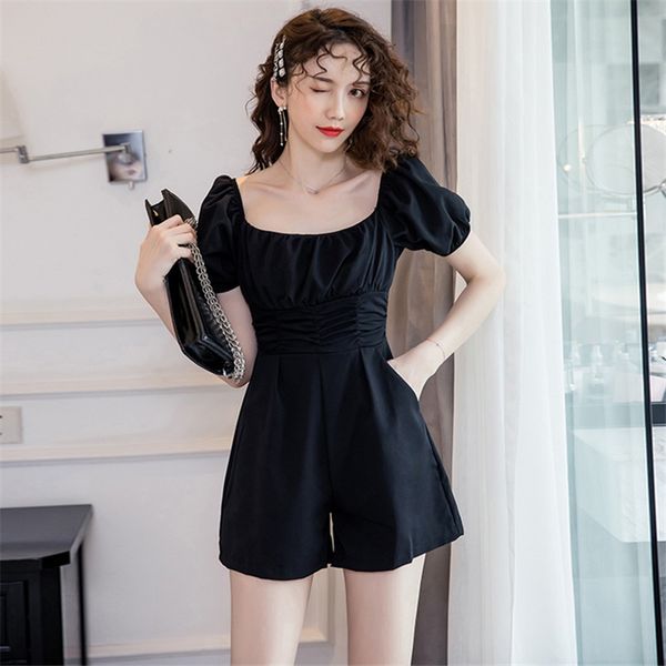 2020 vintage jumpsuit women summer high waist solid playsuit women combinaison femme fashion plus size clothes, Black;white
2020 vintage jumpsuit women summer high waist solid playsuit women combinaison femme fashion plus size clothes, Black;white
