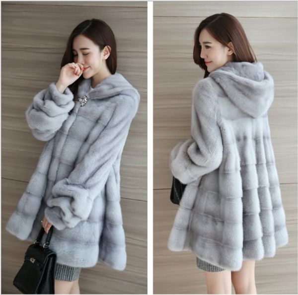 robe faux fur coat outwear new 2020 korean style women overcoat winter thick warm fluffy hooded faux fur coat fw169, Black
robe faux fur coat outwear new 2020 korean style women overcoat winter thick warm fluffy hooded faux fur coat fw169, Black