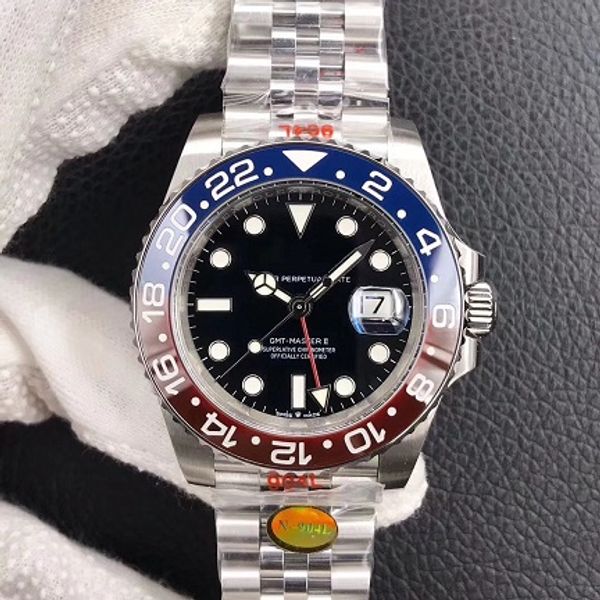 40mm n watch, 3285 automatic movement, 904l, real ceramic bezel men watch gmt ii 116719 blro correct hand stack wristwatch, Slivery;brown
40mm n watch, 3285 automatic movement, 904l, real ceramic bezel men watch gmt ii 116719 blro correct hand stack wristwatch, Slivery;brown