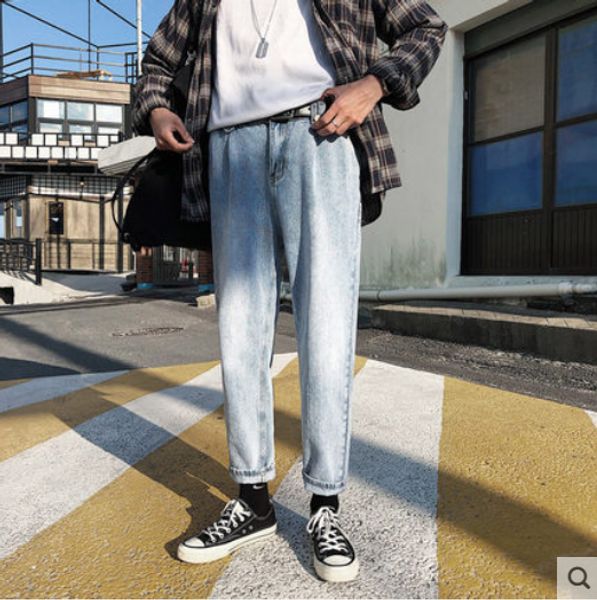 light blue jeans male easy han edition tide feet straight nine minutes of pants for men jeans trousers nine points
light blue jeans male easy han edition tide feet straight nine minutes of pants for men jeans trousers nine points