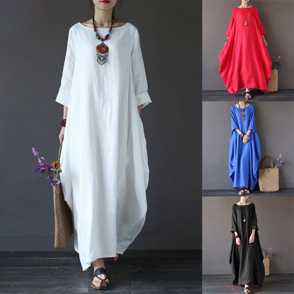 womens ladies spring summer beach sundress boho evening party long cotton loose maxi dress blue red white, Black;gray
womens ladies spring summer beach sundress boho evening party long cotton loose maxi dress blue red white, Black;gray