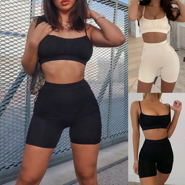 loozykit 2020 workout active wear matching set women strap casual sporty 2 piece outfits summer biker shorts sets, White;red
loozykit 2020 workout active wear matching set women strap casual sporty 2 piece outfits summer biker shorts sets, White;red