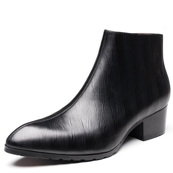 2019 men ankle boots genuine leather men boots fashion winter high heels black comfortable footwear
2019 men ankle boots genuine leather men boots fashion winter high heels black comfortable footwear
