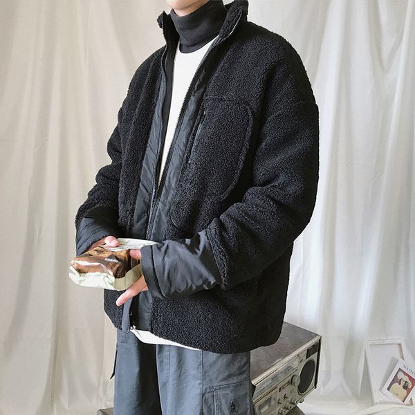 2019 autumn and winter new youth tide brand thick coat loose stand collar lamb hair ins solid color cotton jacket black m
2019 autumn and winter new youth tide brand thick coat loose stand collar lamb hair ins solid color cotton jacket black m