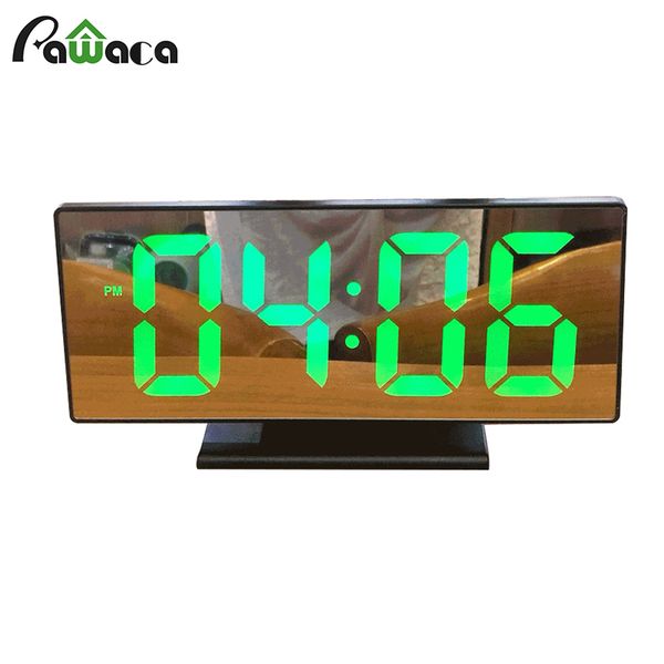 electronic led digital alarm clock with large led display date temperature display mirror clock for bedroom office decoration 
electronic led digital alarm clock with large led display date temperature display mirror clock for bedroom office decoration