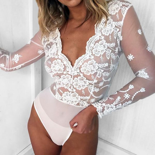2019 autumn women's wave deep v-neck shirt flower embroidery lace stitching long-sleeved jumpsuit 4766, Black;white
2019 autumn women's wave deep v-neck shirt flower embroidery lace stitching long-sleeved jumpsuit 4766, Black;white