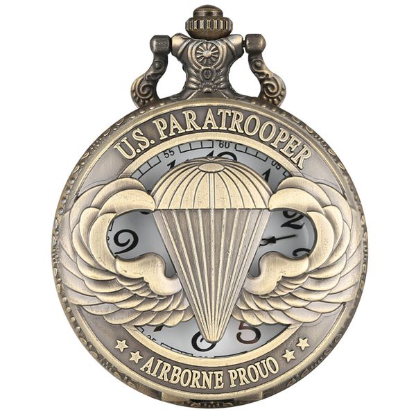 bronze u.s. paratrooper display quartz pocket watch retro necklace chain hollow souvenir pendant clock gifts men women, Slivery;golden
bronze u.s. paratrooper display quartz pocket watch retro necklace chain hollow souvenir pendant clock gifts men women, Slivery;golden