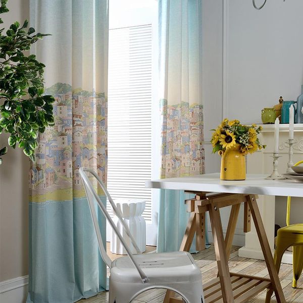 modern pastoral american-style polyester-cotton printing love sea shade curtains for living dining room bedroom
modern pastoral american-style polyester-cotton printing love sea shade curtains for living dining room bedroom