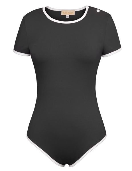 solid color bodysuit size:s-xl women's soft comfortable short sleeve crew neck cotton leotard teddy 2019, Black;white
solid color bodysuit size:s-xl women's soft comfortable short sleeve crew neck cotton leotard teddy 2019, Black;white